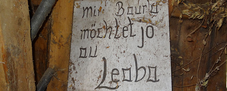 Historisches Schild